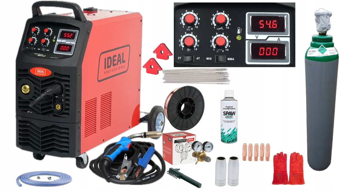 @Spawarka Migomat Mig\mag Ideal Tecnomig 370 400V 4 Rolki 4x4 Butla