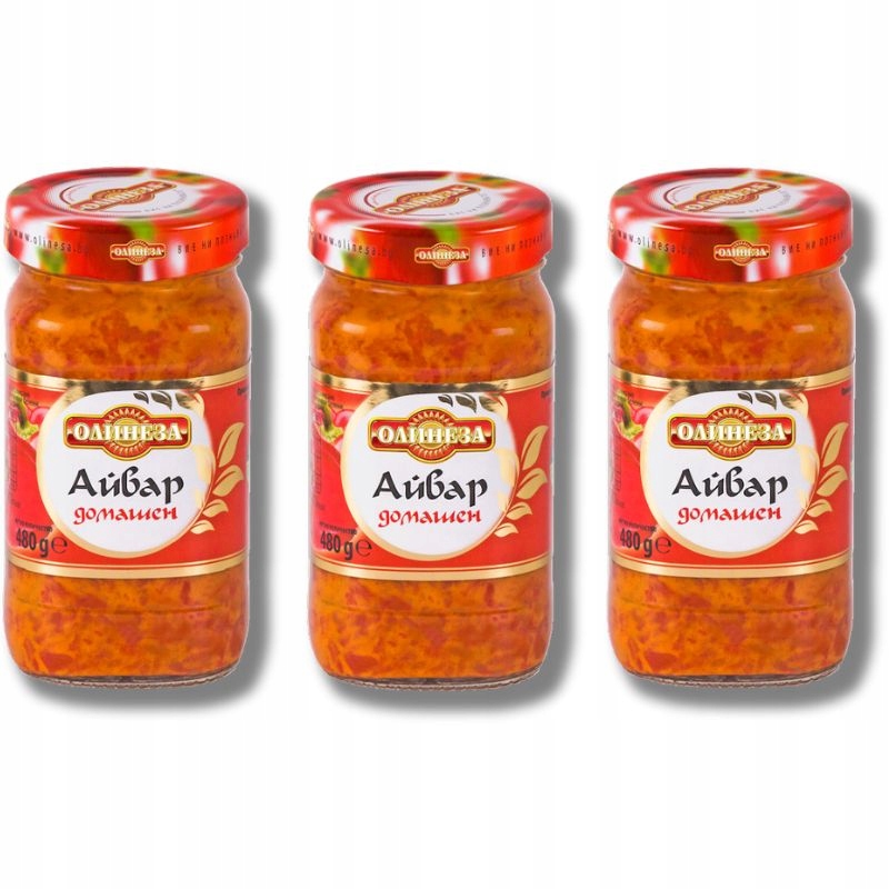 Levně Ajvar Jemná domácí zeleninová pasta Ajwar Olinesa bez konzervantů 480 g