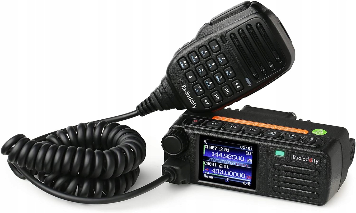 CB RADIO RADIODDITY DB25-D RADIOTELEFON MOBILNY 20W VHF 300K KONTAKTÓW GPS