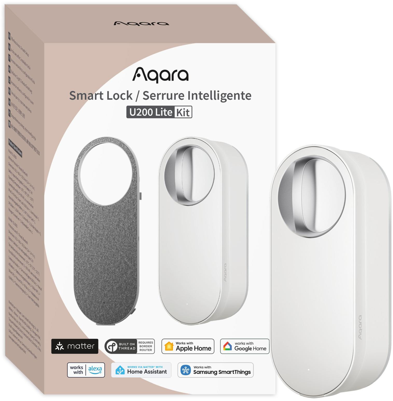 Aqara Smart Lock U200 Lite Biely Inteligentný zámok dverí EL-D03DW