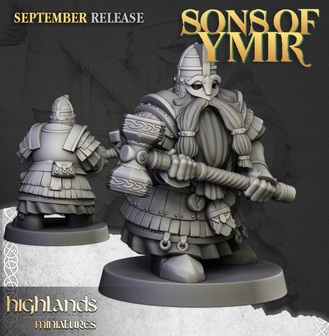 Dwarfs Kingsguard #3 - Highlands Miniatures - Druk 3D Nazwa Dwarfs Kingsguard #3 - Highlands Miniatures - Druk 3D