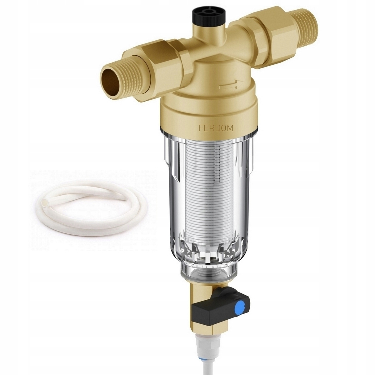 FD177 Ferdom Předfiltr Cow 1/2-3/4 Síťovina inox 90 mikron Samočistící