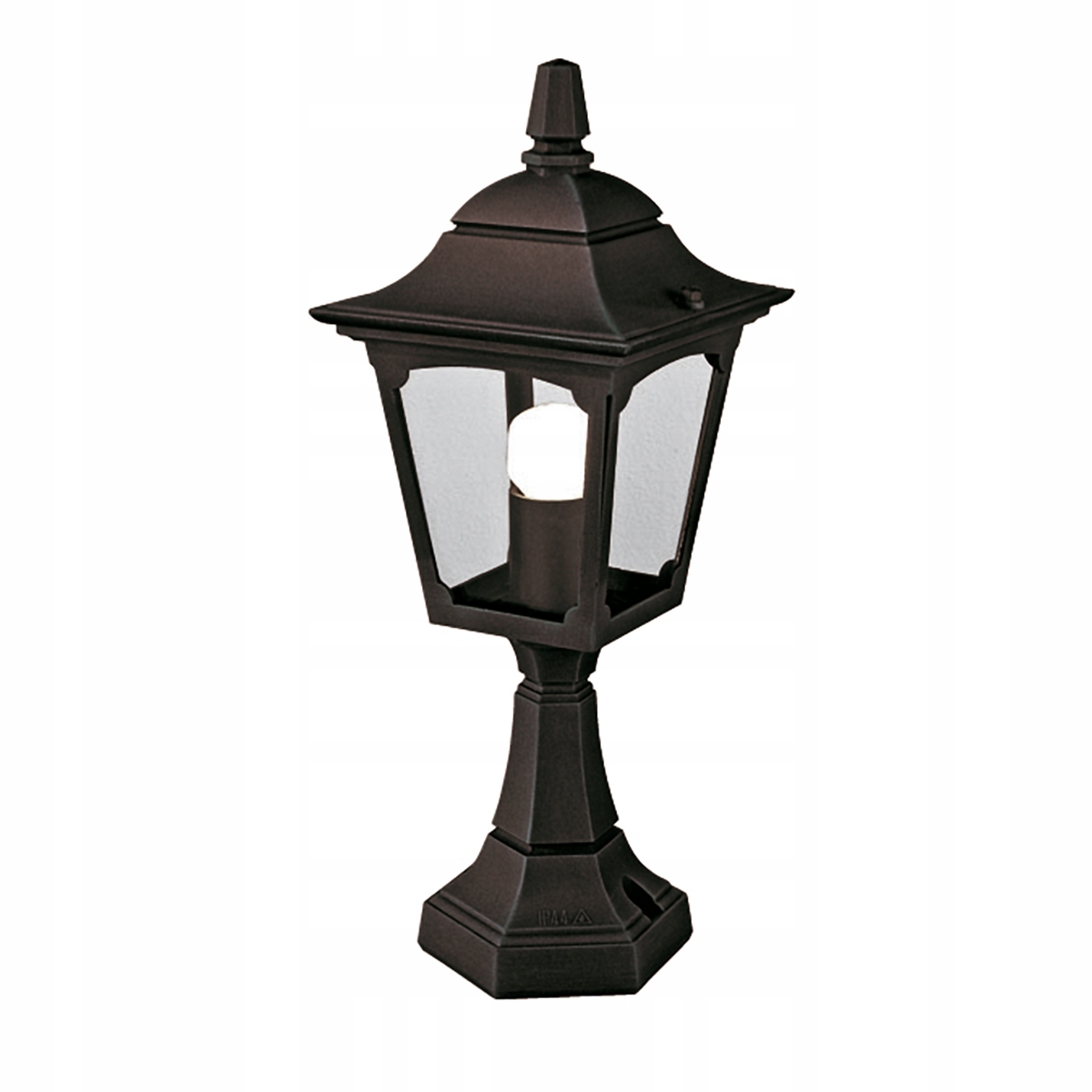Vonkajšia stojaca lampa, klasická čierna dekoratívna lampa Elstead