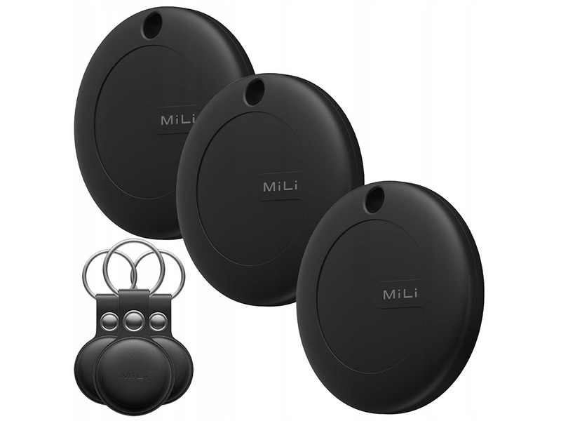 Lokalizator MILI MiTag Czarny 3szt.) Etui Czarny (3 szt.)