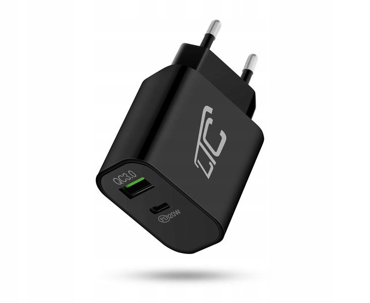 Ładowarka sieciowa QC3.0 Usb 3A 20W Czarna