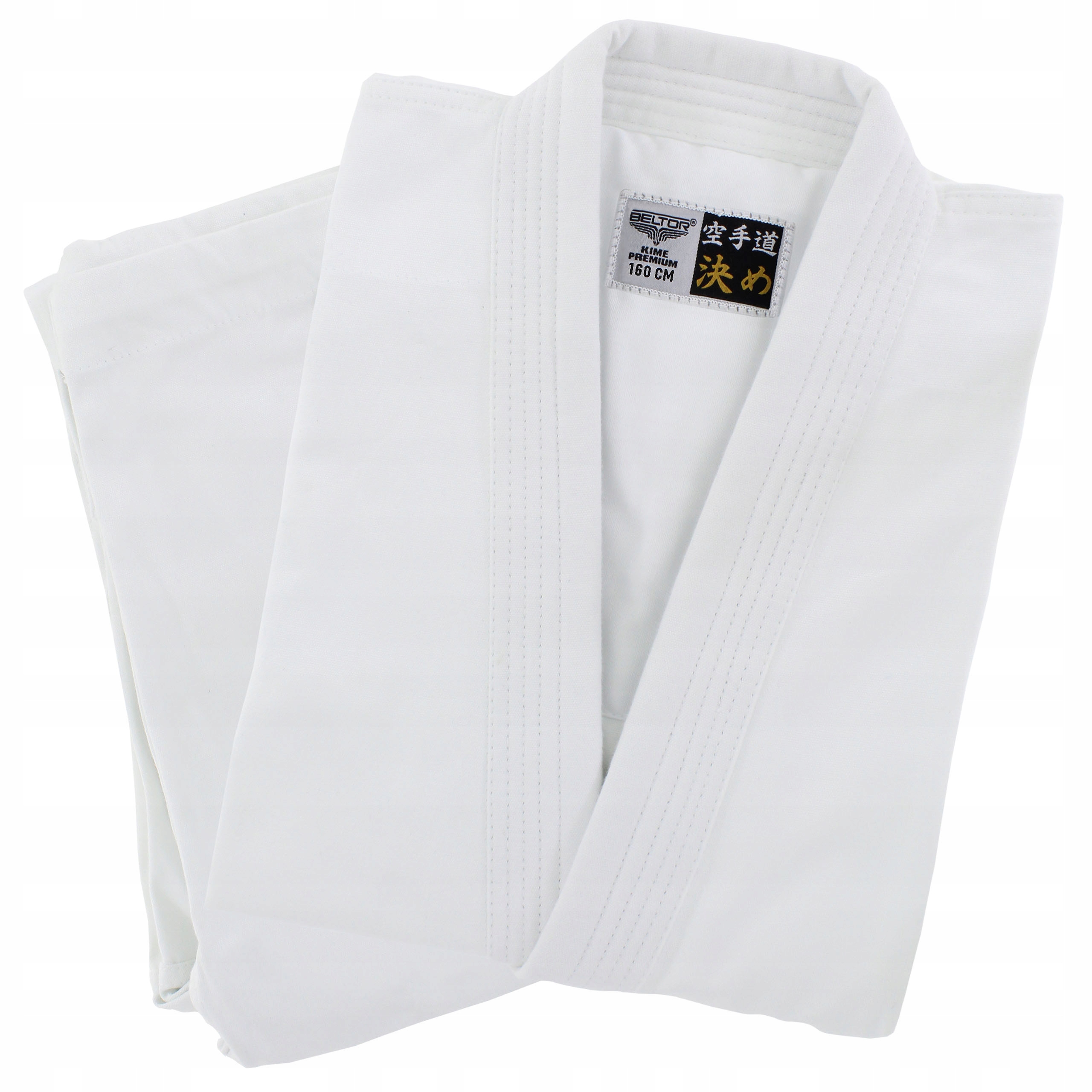 Beltor Kimono Karate Kime Premium Karatega Białe 12/14oz 160 cm