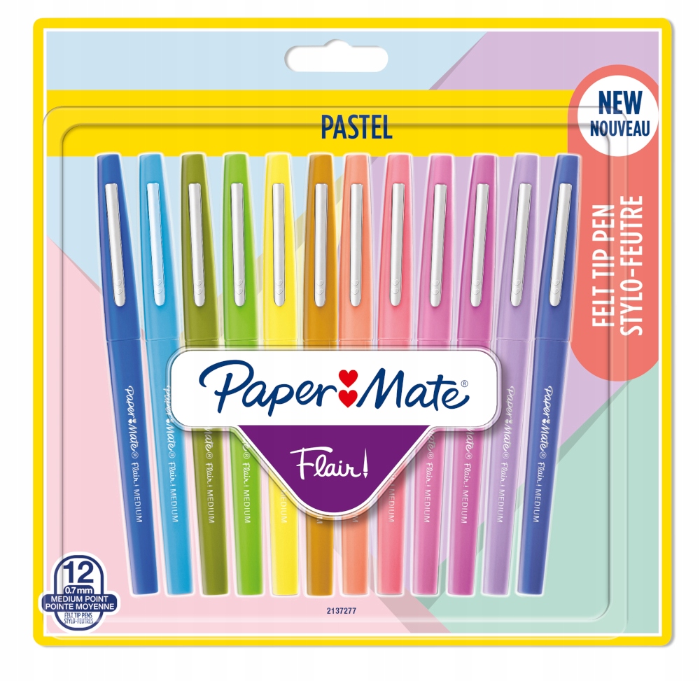 Папір Pisaki Mazaki-Mate Flair Pastelowe 12 кольорів код виробника 03026981372773
