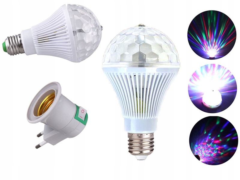 

Projektor Żarówka Led Disco Laser-adapter