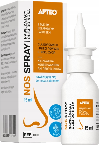 

Nos Spray Nawilżający olej do nosa 15 ml