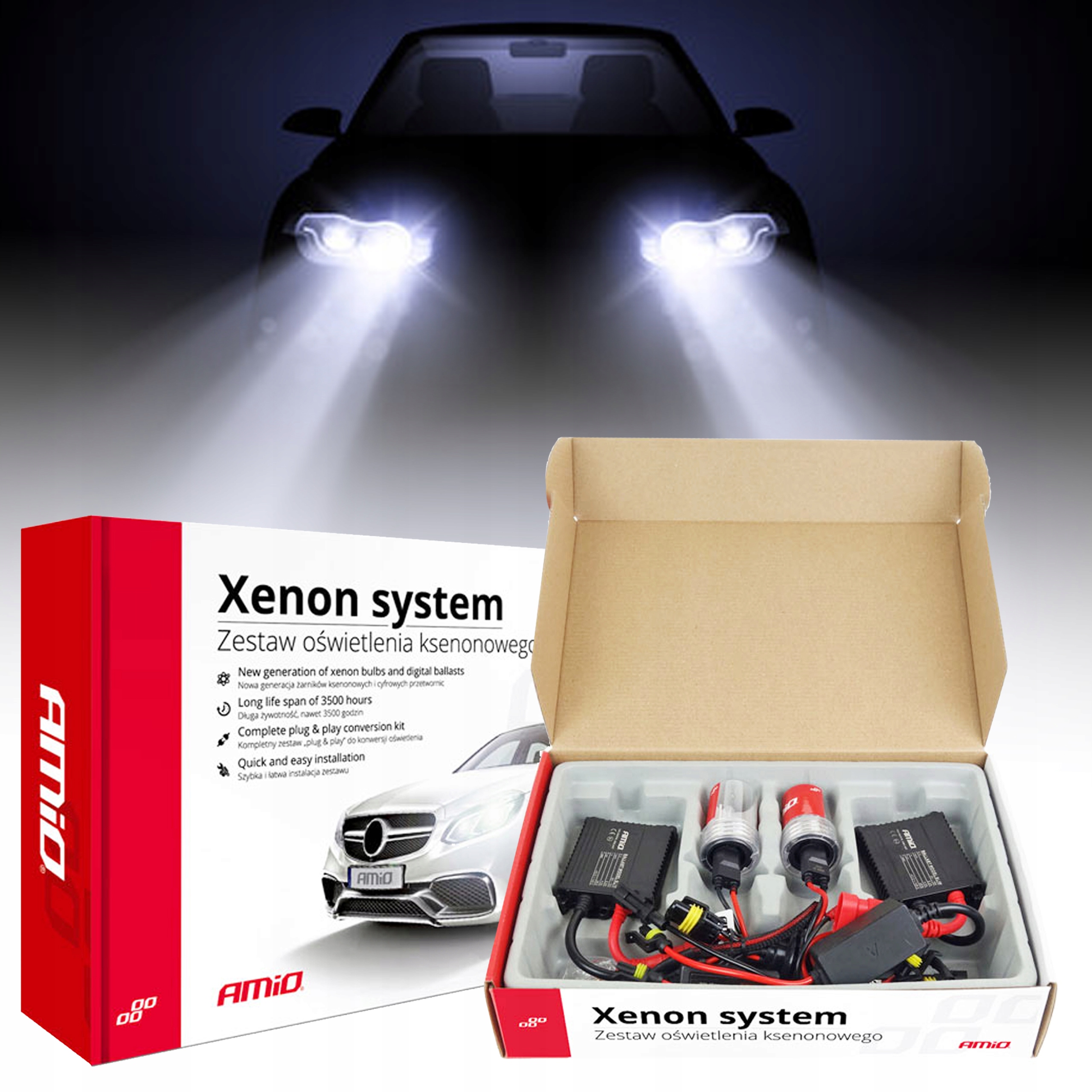 Sada Xenonů Do Auta Světla Hid Hd Slim H7 6000K 2X Sada