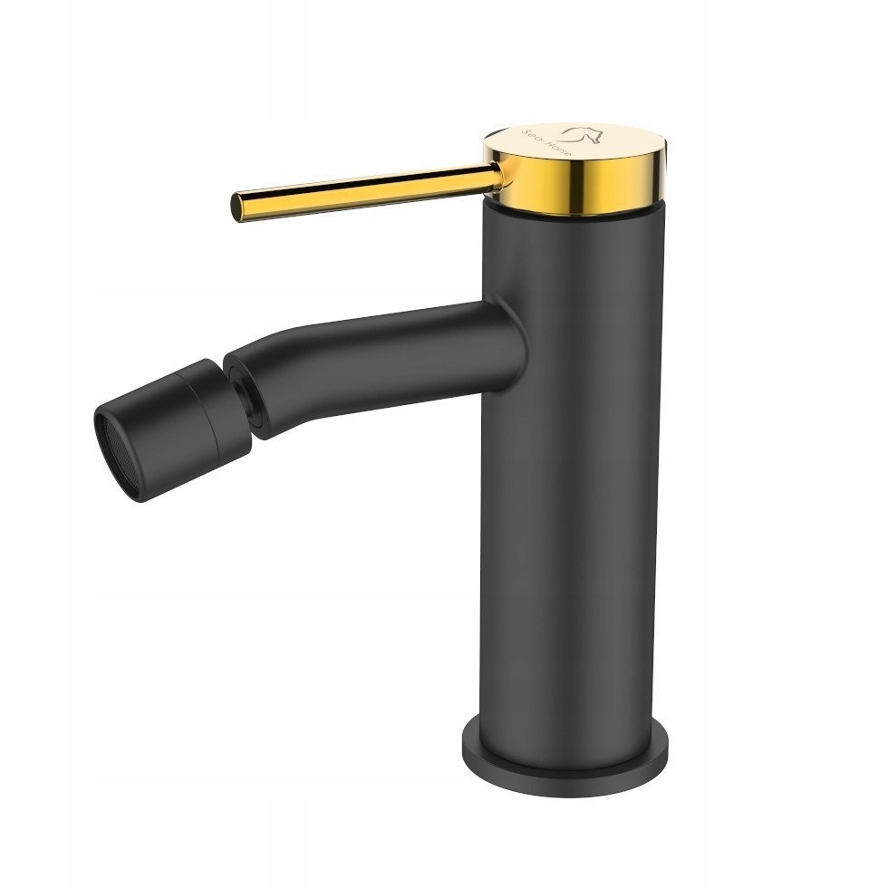Stojánková bidetová baterie Ove stick černá/zlatá