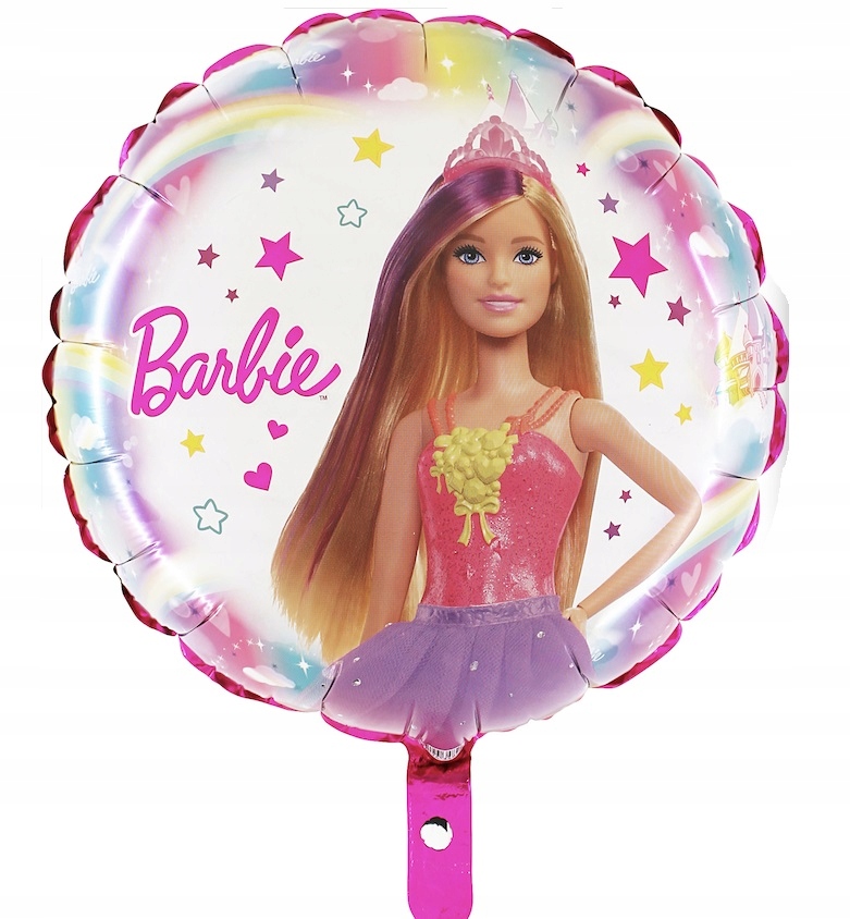 Balon Foliowy Lalka Barbie Urodziny 12235339441 -