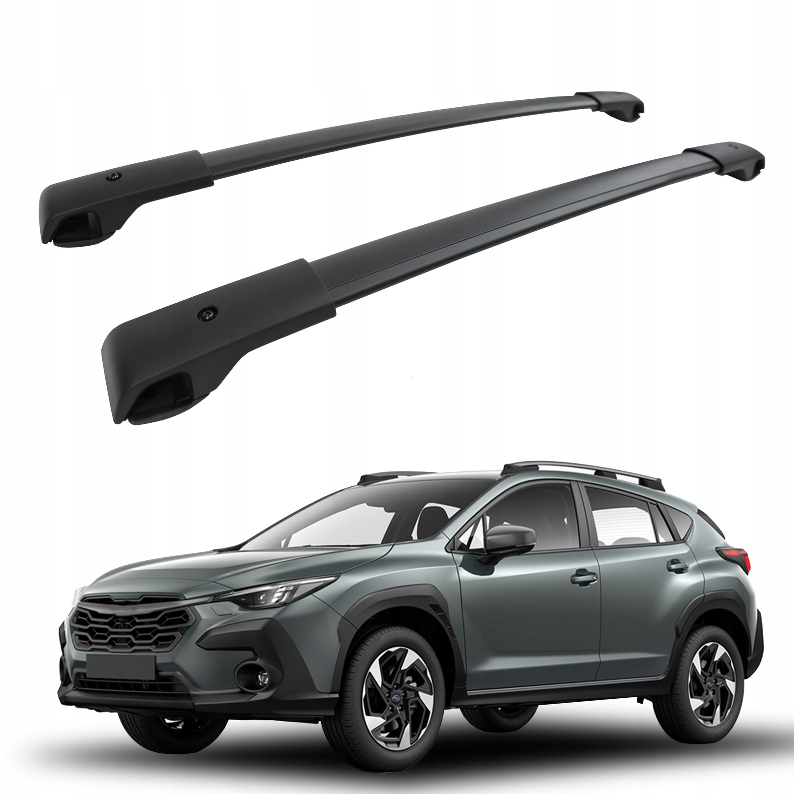 Strešné nosiče priečniky pre Subaru XV 2018-2023, Oem štýl čierny 2 ks