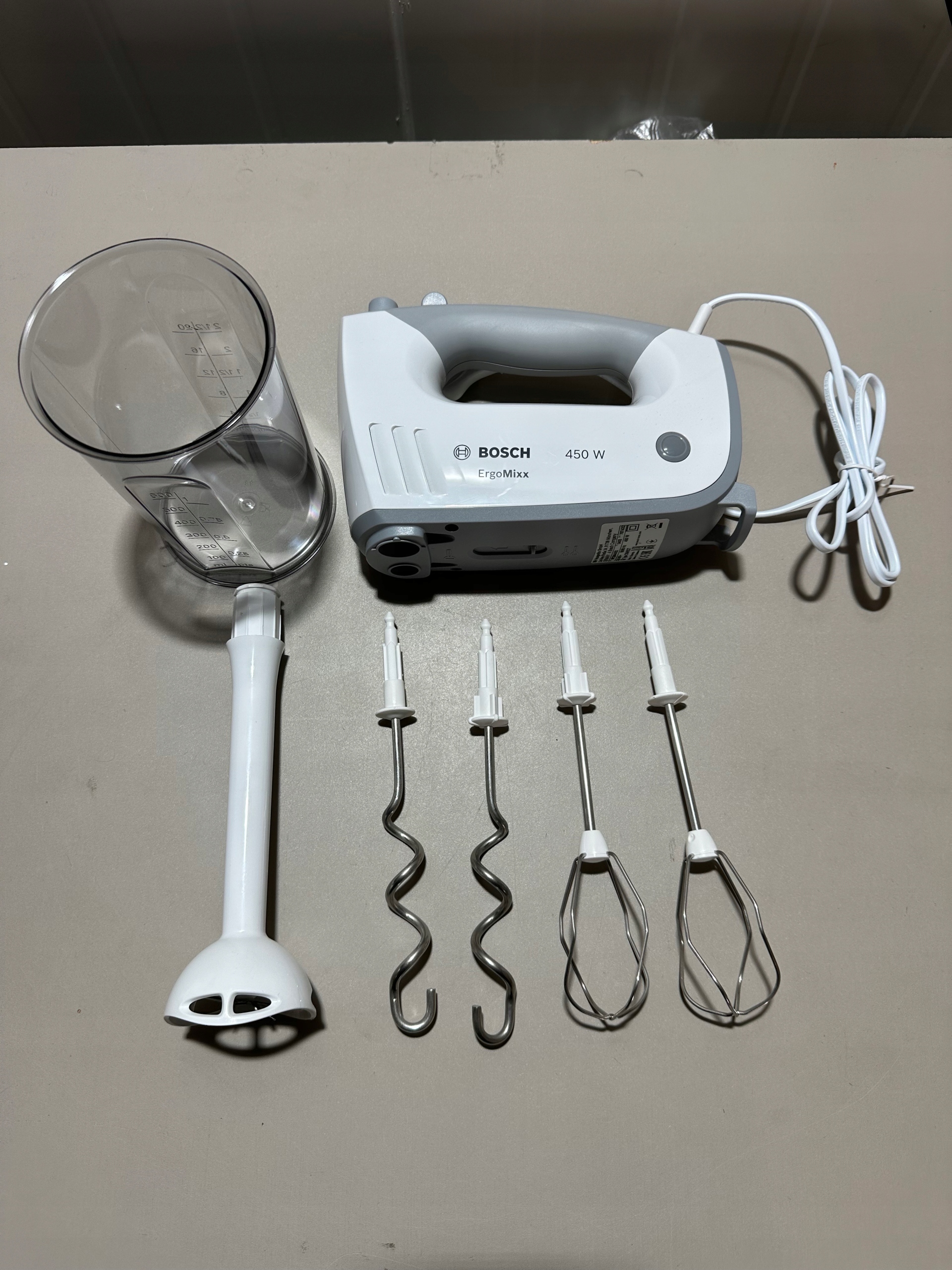 BOSCH Mikser Ręczny ErgoMixx 450W 5 Prędkości Turbo Blender Akcesoria — miniatura 15