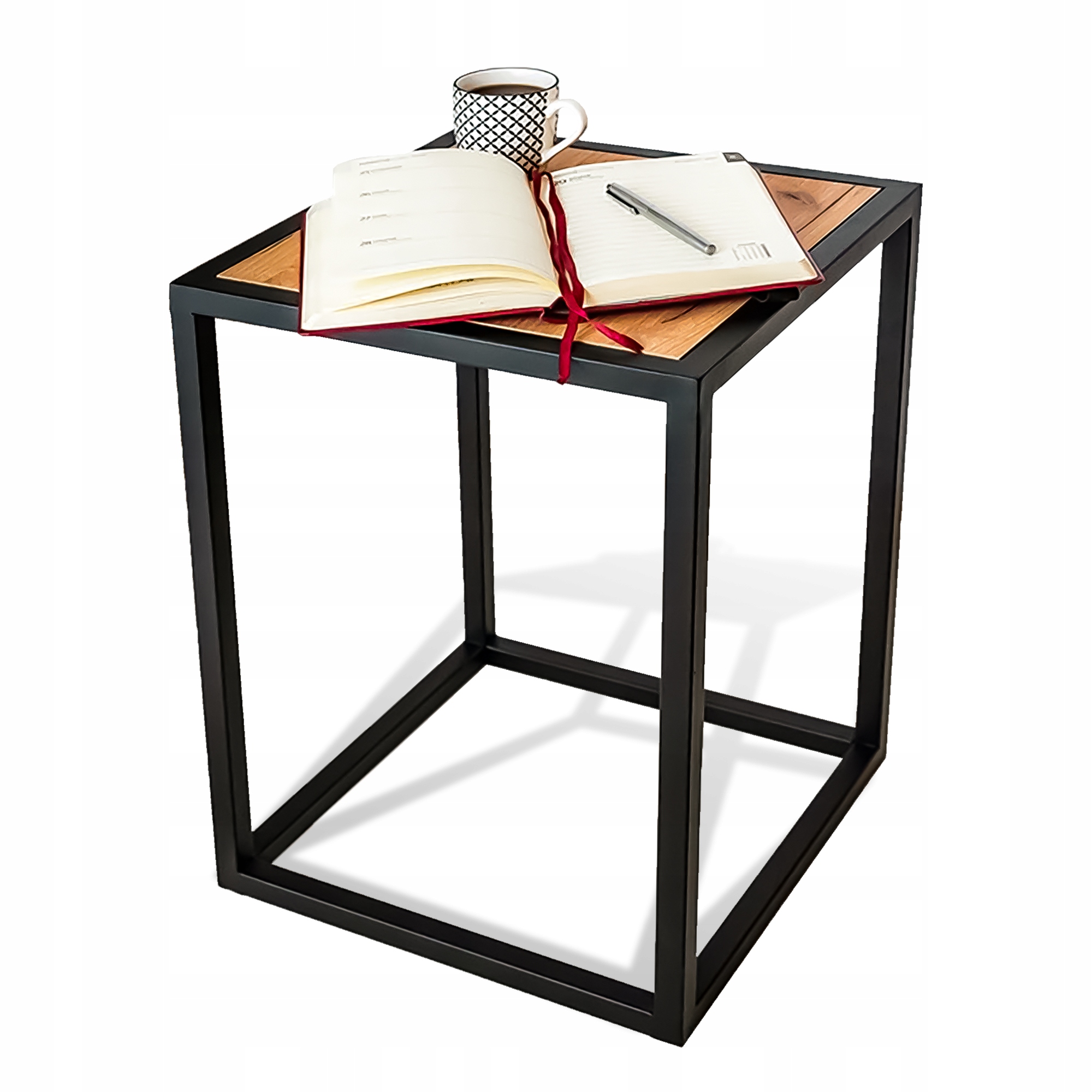 Konferenčný Stolík Loft Lavica do obývačky Drevená Nocná Robustná povrchová úprava"