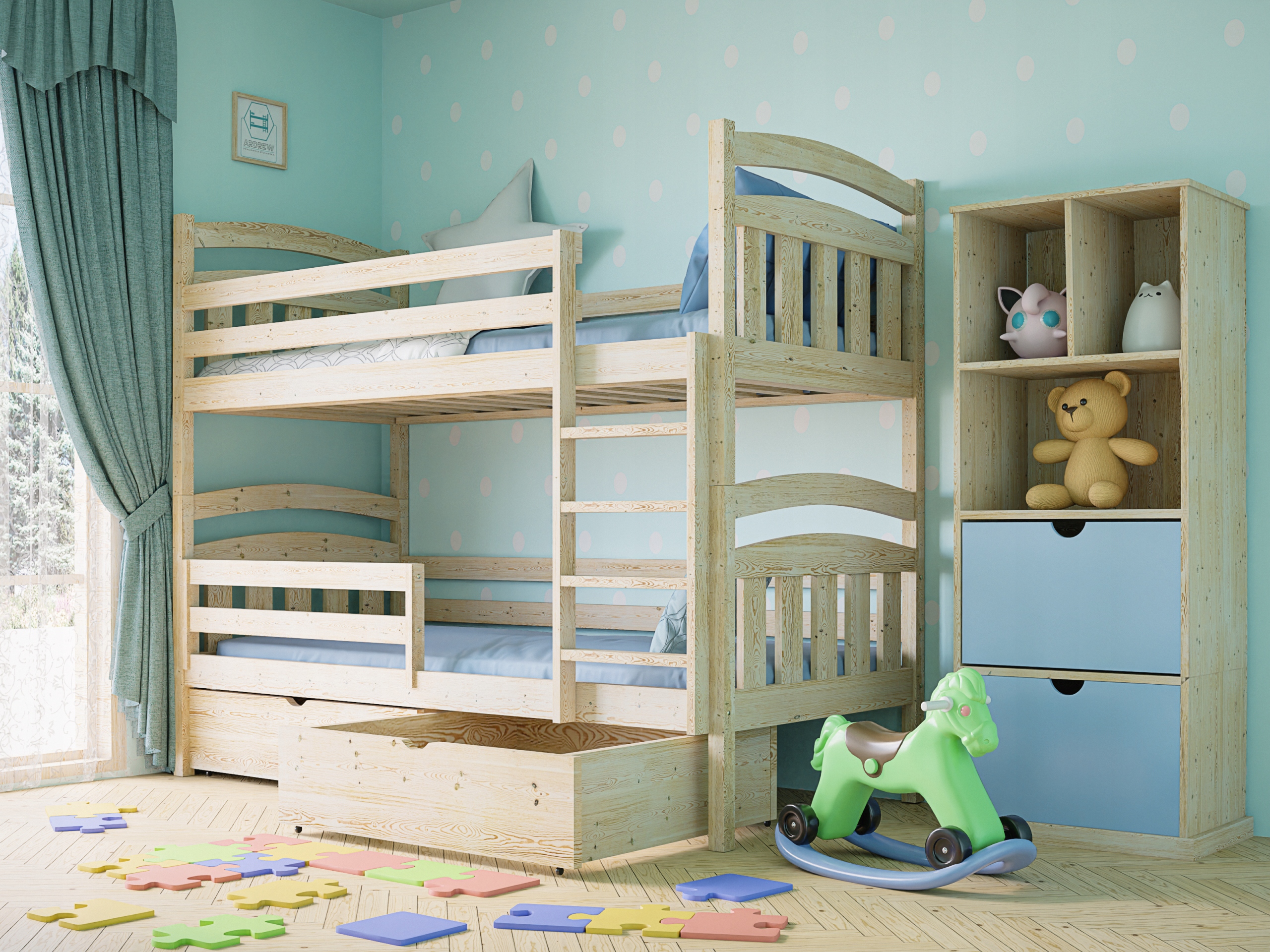 Łóżko piętrowe SOFIA Typ łóżko piętrowe