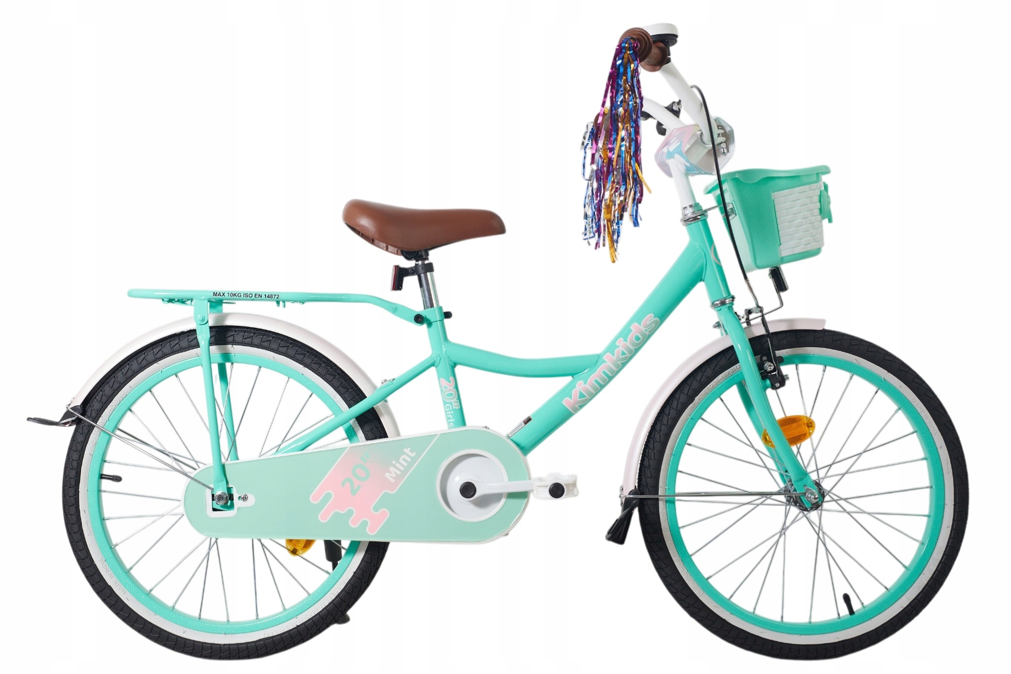 Rowerek Dziecięcy 20 Cali Dla Dziewczynki 5 9 lat Miętowy Frędzle Rower