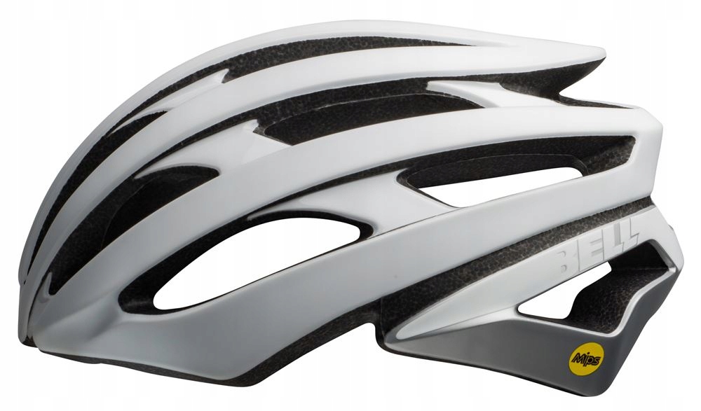 Silniční cyklistická přilba Bell Stratus Integrated Mips Matte Gloss White Silver