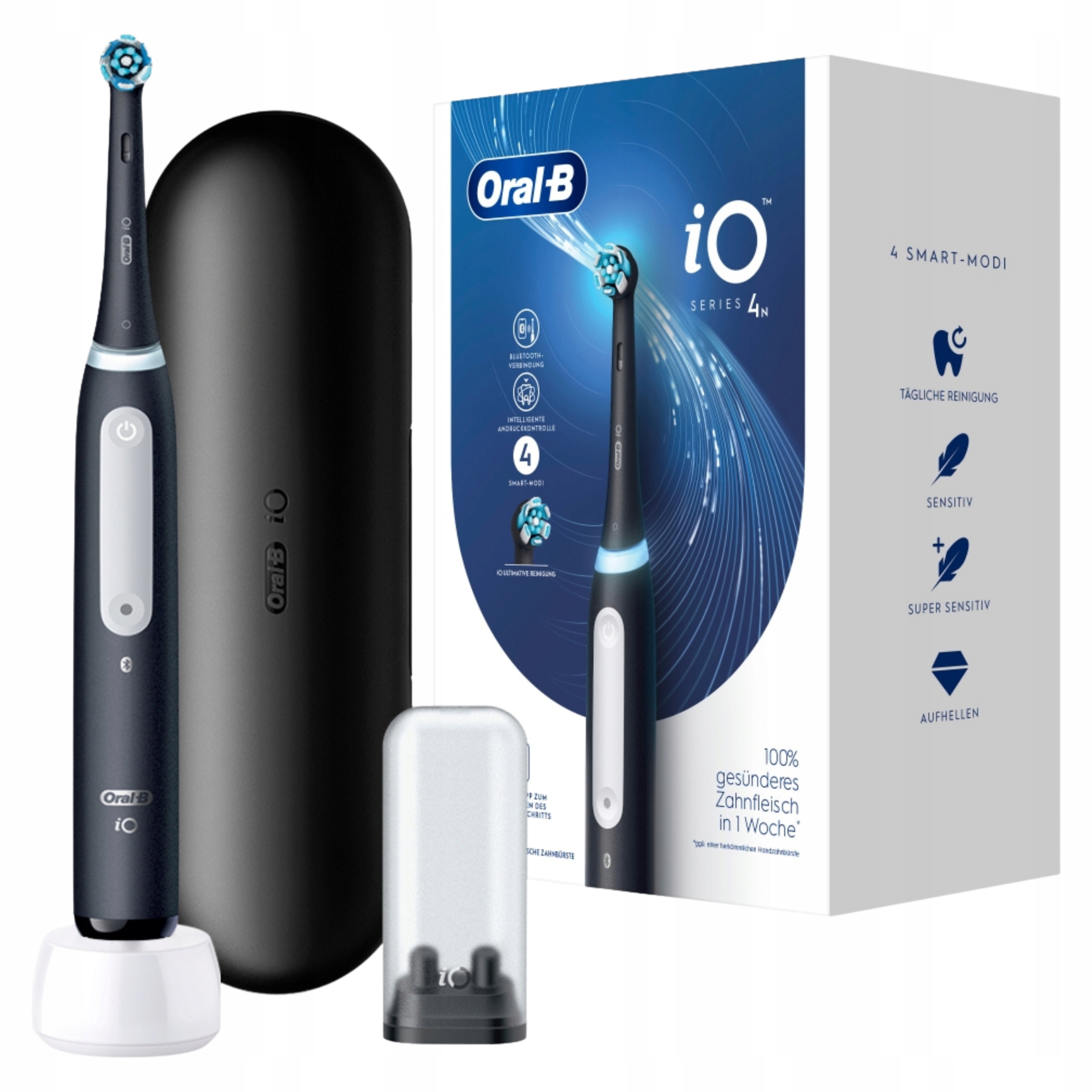 Oral-B iO Series 4 Matt Black Elektryczna Szczoteczka do Zębów Etui