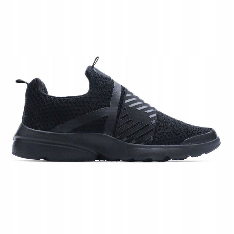 Czarne Buty Sportowe Męskie Wsuwane Lekkie Buty Dla Każdego