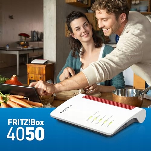 AVM FRITZBOX 4050 Router WLAN 6 Dual Band 3000 Mbit/s VPN VOIP DECT — miniatura 5
