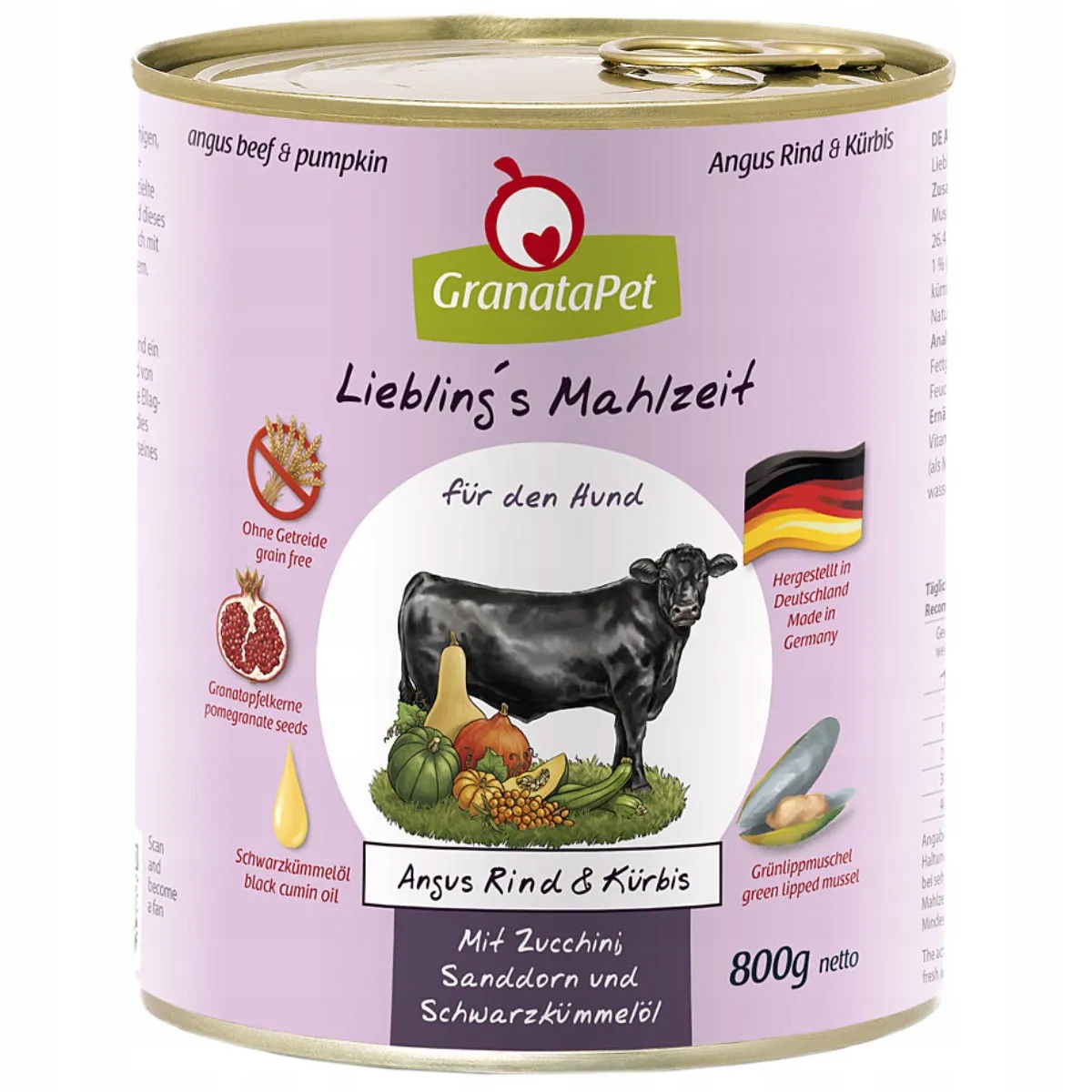 Levně GranataPet Liebling´s Mahlzeit hovězí maso, dýně 6 x 800g