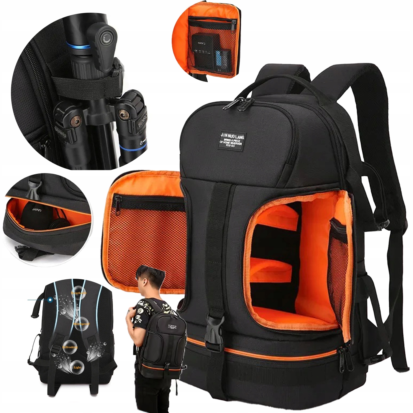 Profesionální Fotoaparátní Batoh A Dešťová Taška