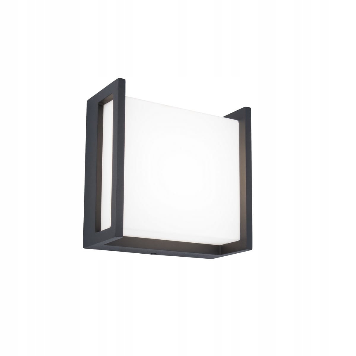 Šedá fasádní lampa pro venkovní nástěnné svítidlo Qubo Led 9.5W IP54 Lutec