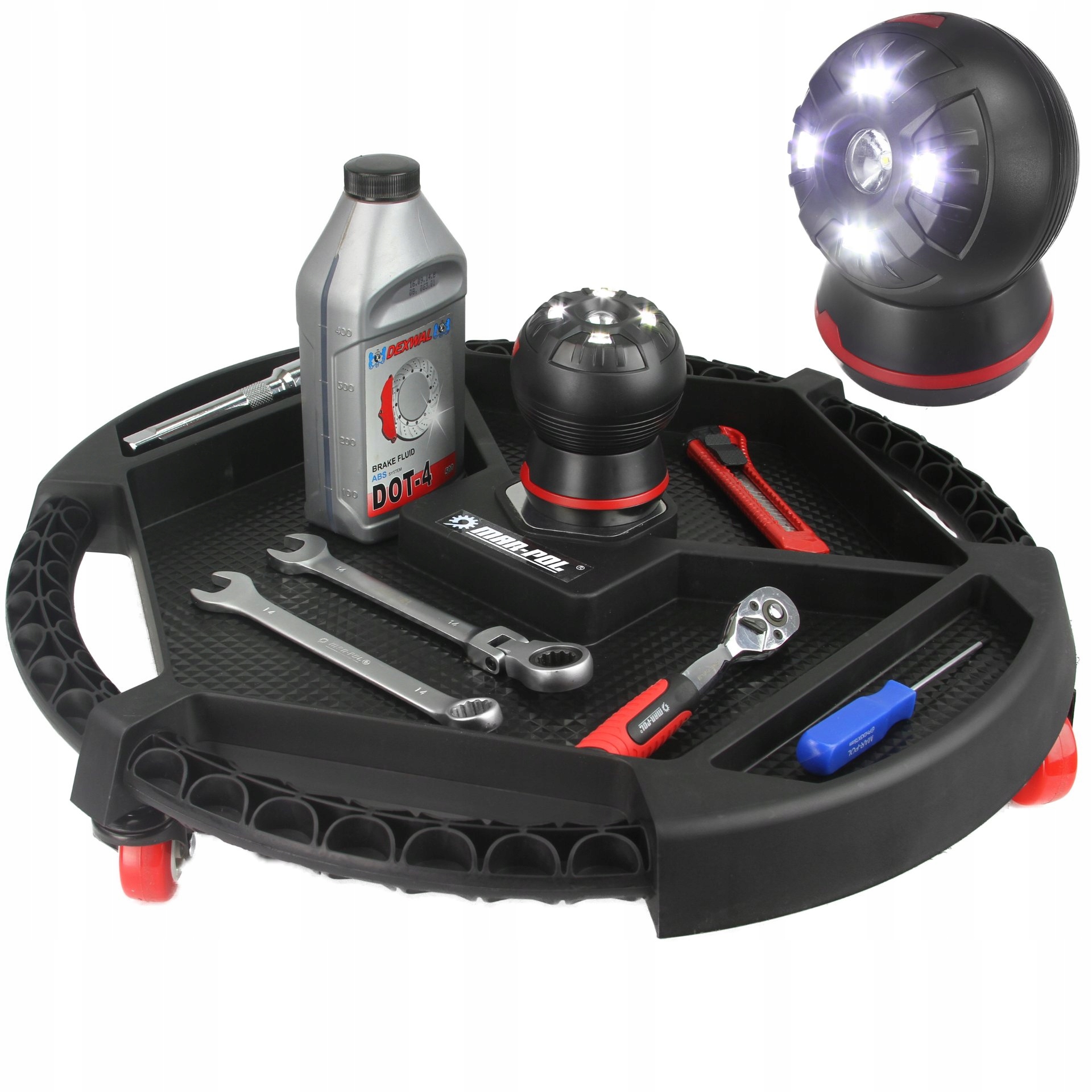 TACA WARSZTATOWA NA KOLACH LEZANKA LATARKA LED Producent code M80199