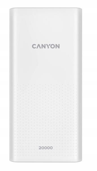 Canyon PB-2001, Powerbank, Li-Pol, 20.000 mAh, Vstup: 1x Micro-USB, 1x…