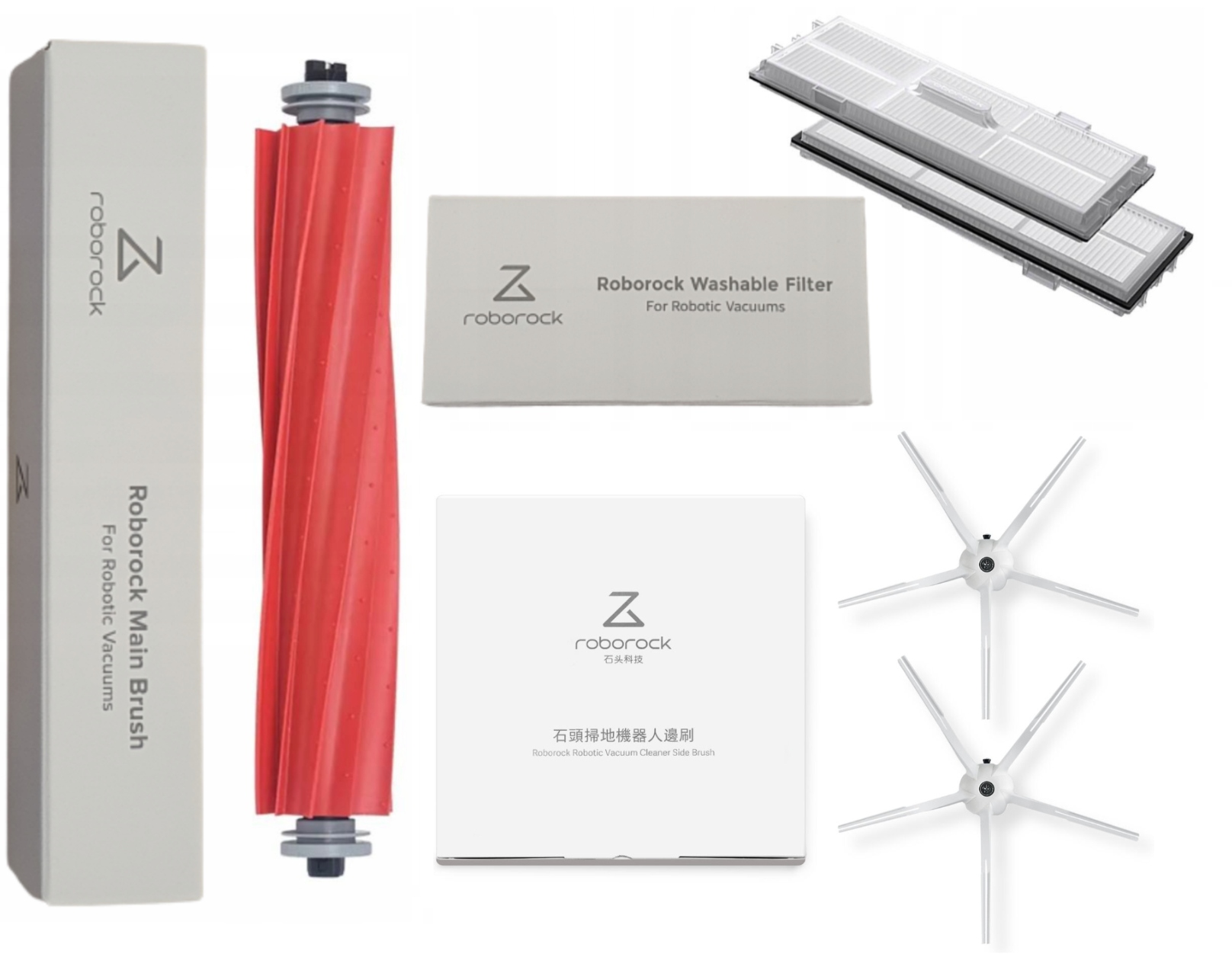 Originální sada Roborock S7 S7 maxV S7 Plus White kartáče filtry