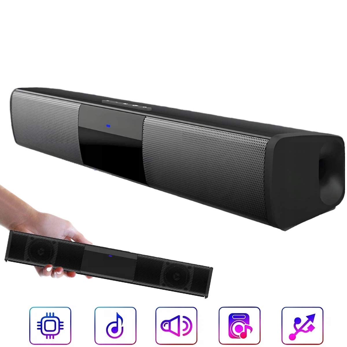 Bluetooth Reproduktor 5.0 Fm Soundbar Pro Notebook Fm Usb