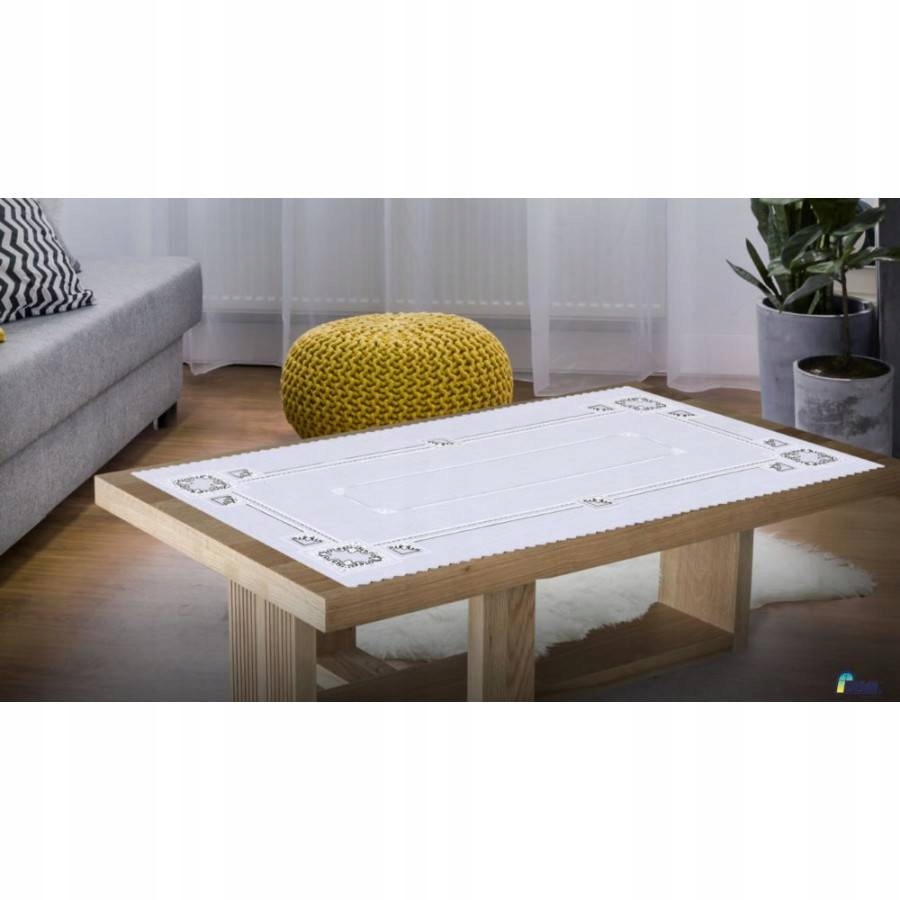 Obrus hydrofobowy biało-złoty 75x75cm OUTLET Typ obrus