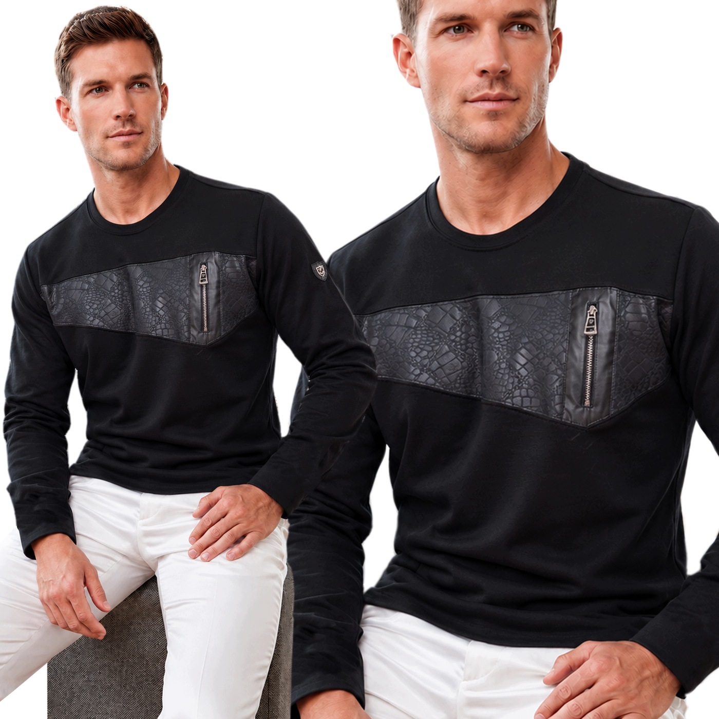 Mikina s dlouhým rukávem (longsleeve) Mondo Exclusive Casual Snake