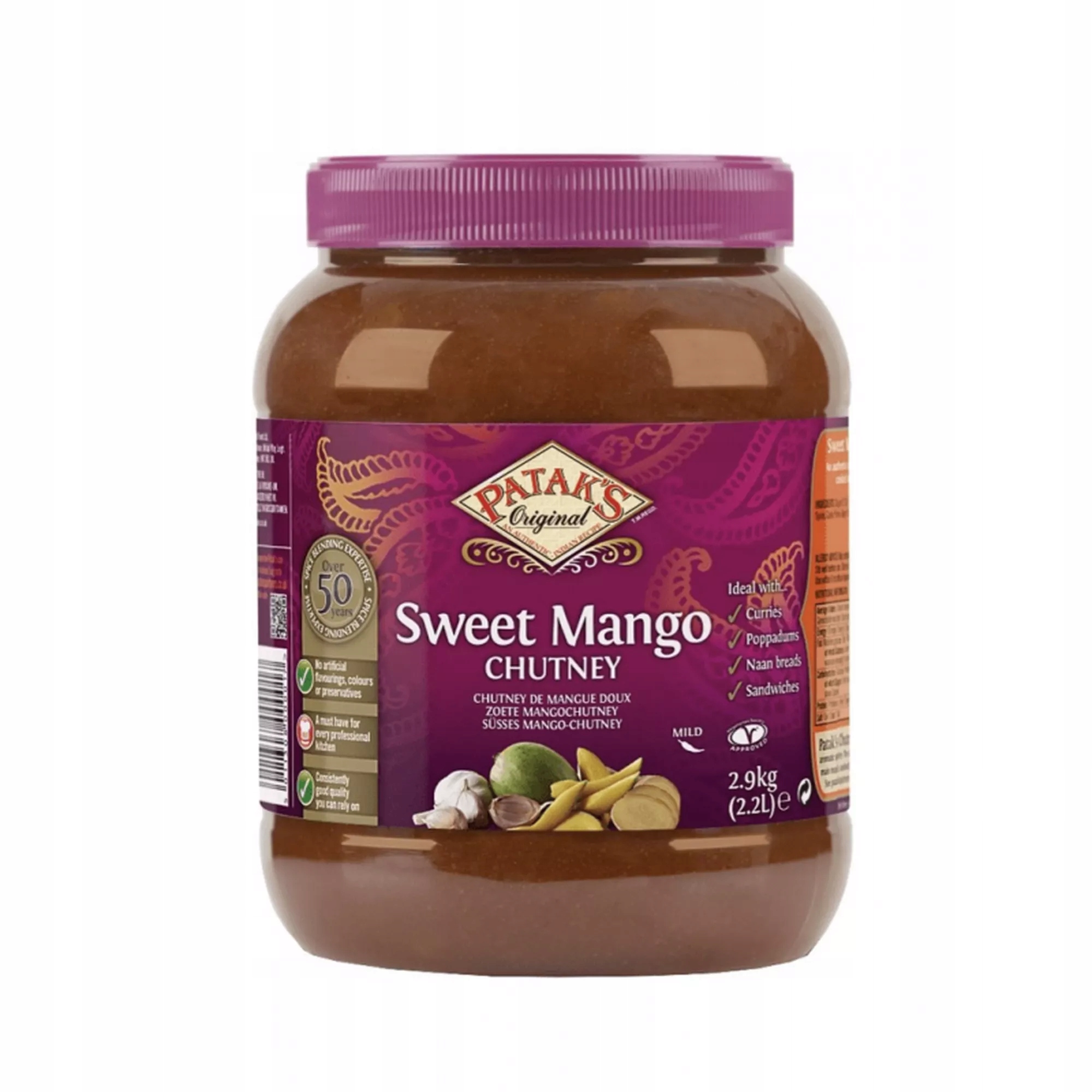 Levně Sladké chutney mango Sweet Mango Chutney Patak’s 2,9 kg