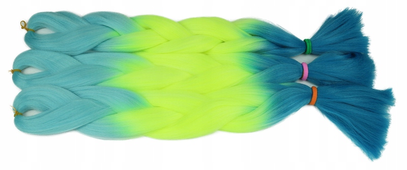 Włosy SYNTETYCZNE do warkoczyków KOLOROWE warkoczyki DOCZEPIANE WŁOSY ombre Typ włosów syntetyczne