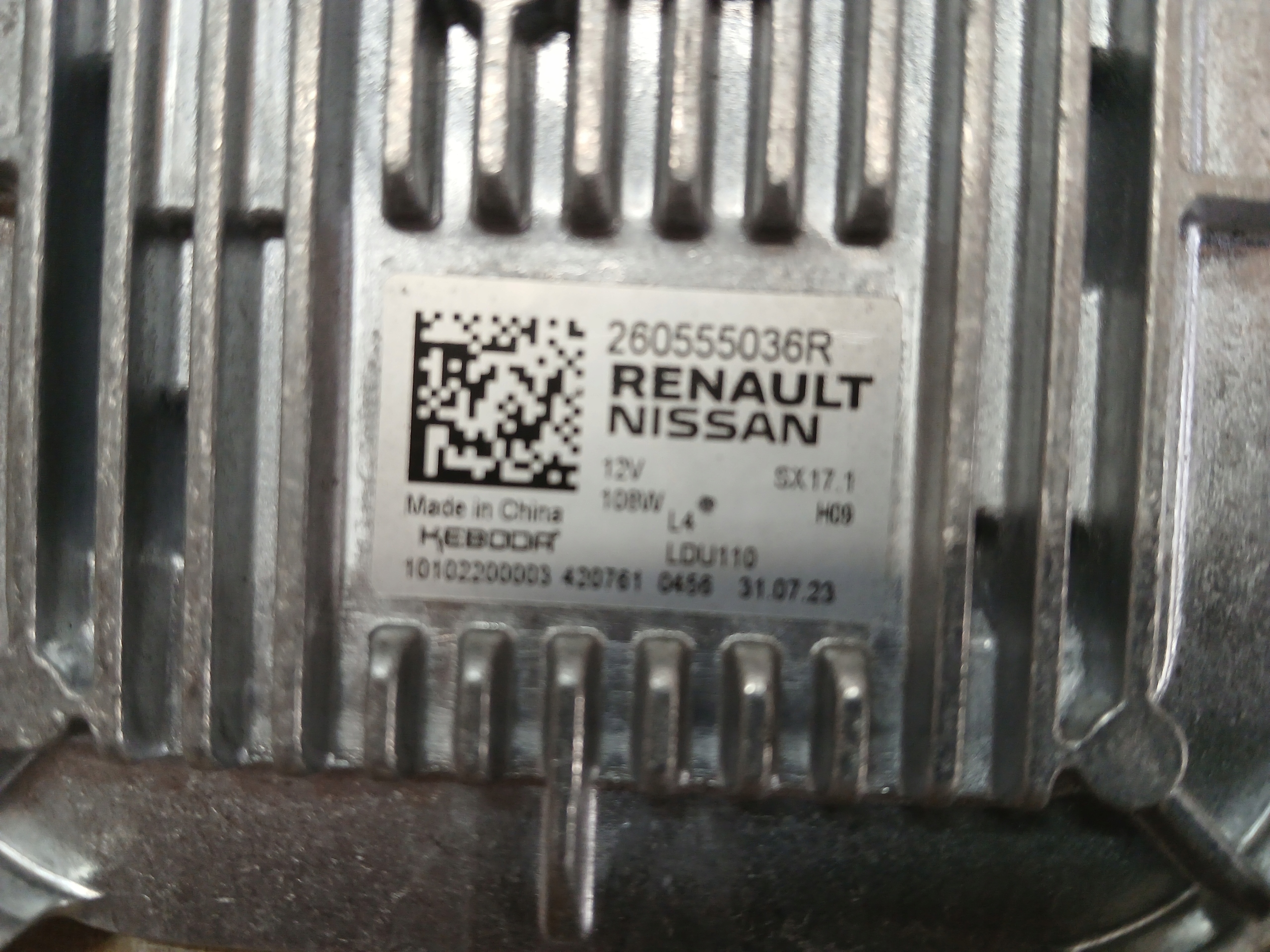 light front control unit module RENAULT 260555036R