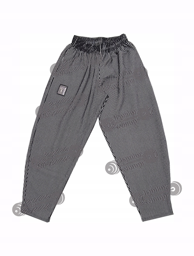 Spodnie prążkowane Mordex czarno biale 01 XXXL York siłownia