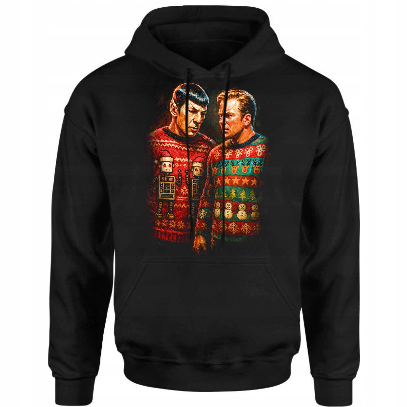 Mikina Vánoční pánská Star Trek Zábavný 3D potisk Dárek Bavlna XXL