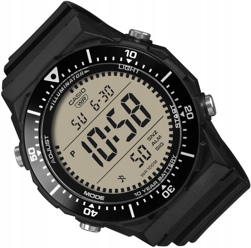 Sportovní Digitální Hodinky Casio AE-1700H-1AVEF Černé Otočné Bezel Led Box