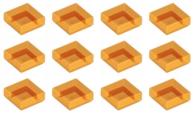 

Lego 3070b 1x1 Tile trans pomarańczowa (3g) 12 szt