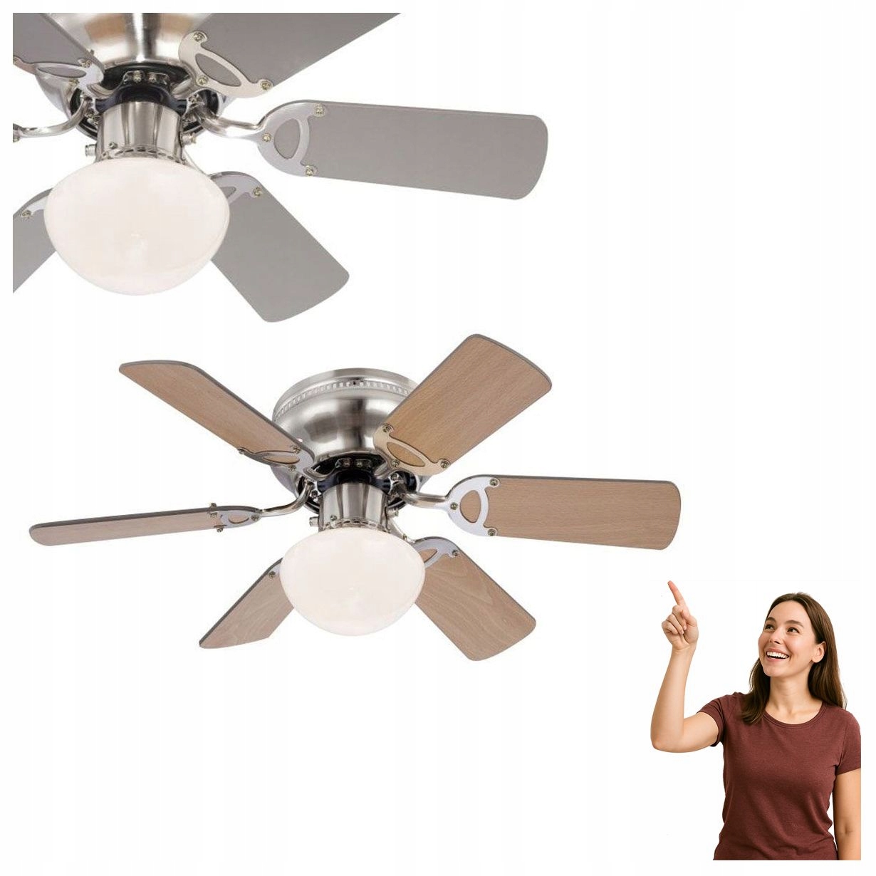 Lampoventilátor Ugo 0307 Globo