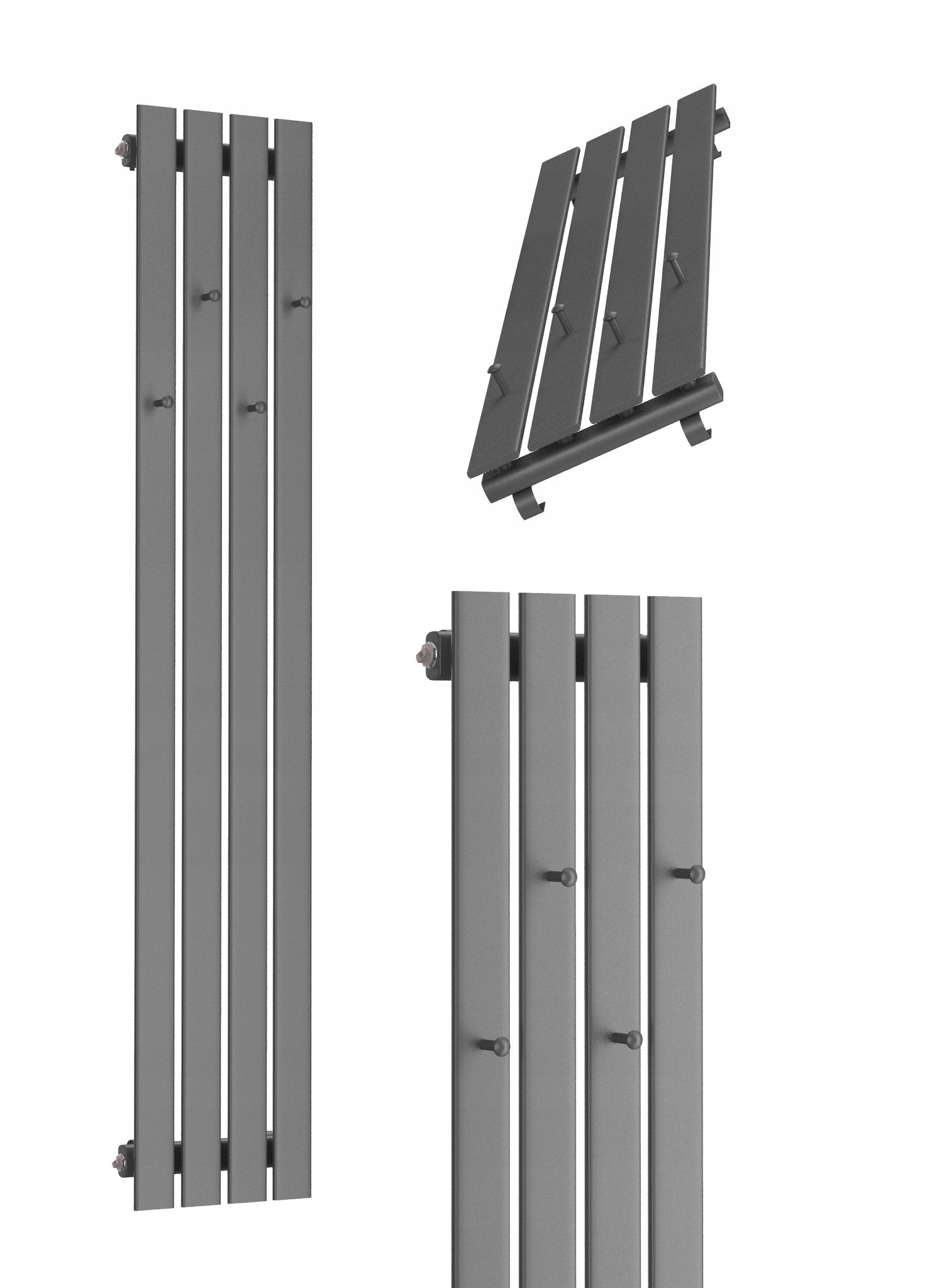 Dekorativní Radiátor Bellohook 160x30 Antracit
