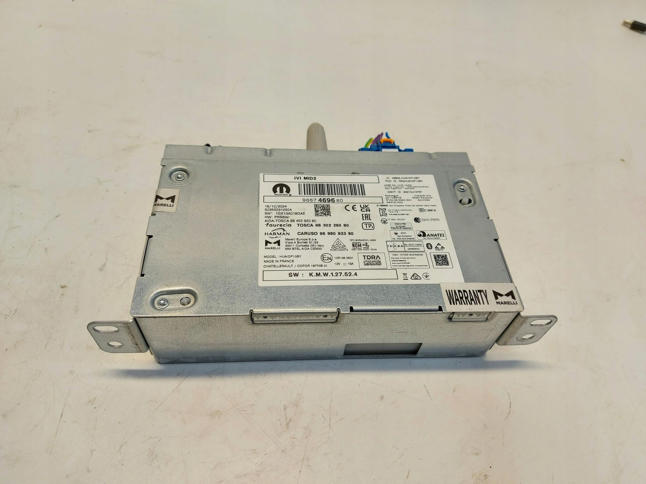 Citroen E-Berlingo IV Module autoradio Navigation 9867469680