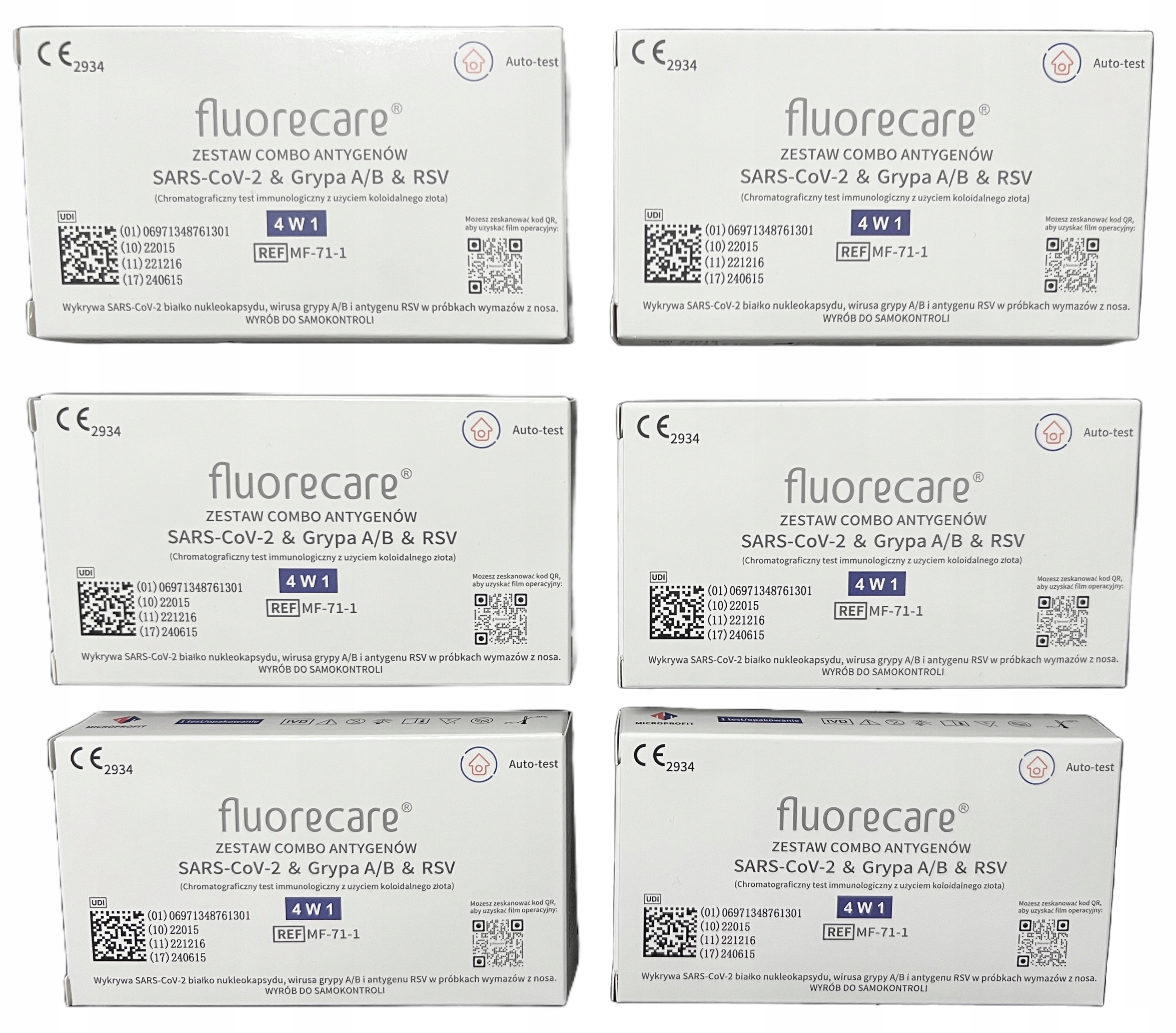 

Test COVID19, Grypa Ab, Rsv Fluorecare Combo 4 W 1