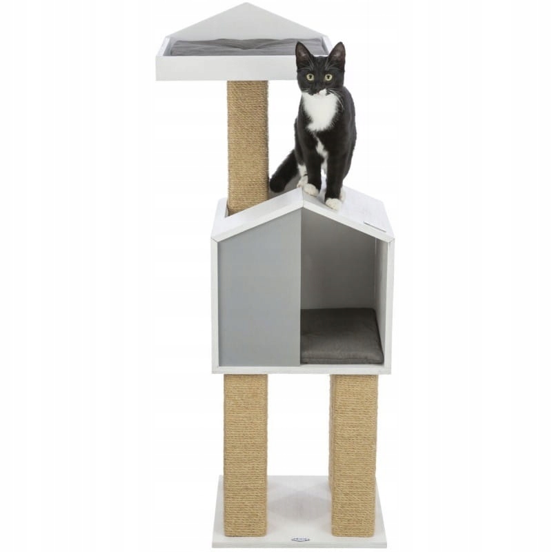 Be Nordic Jonte Škrabadlo Trixie stojící pro kočky 115 cm bílá/šedá