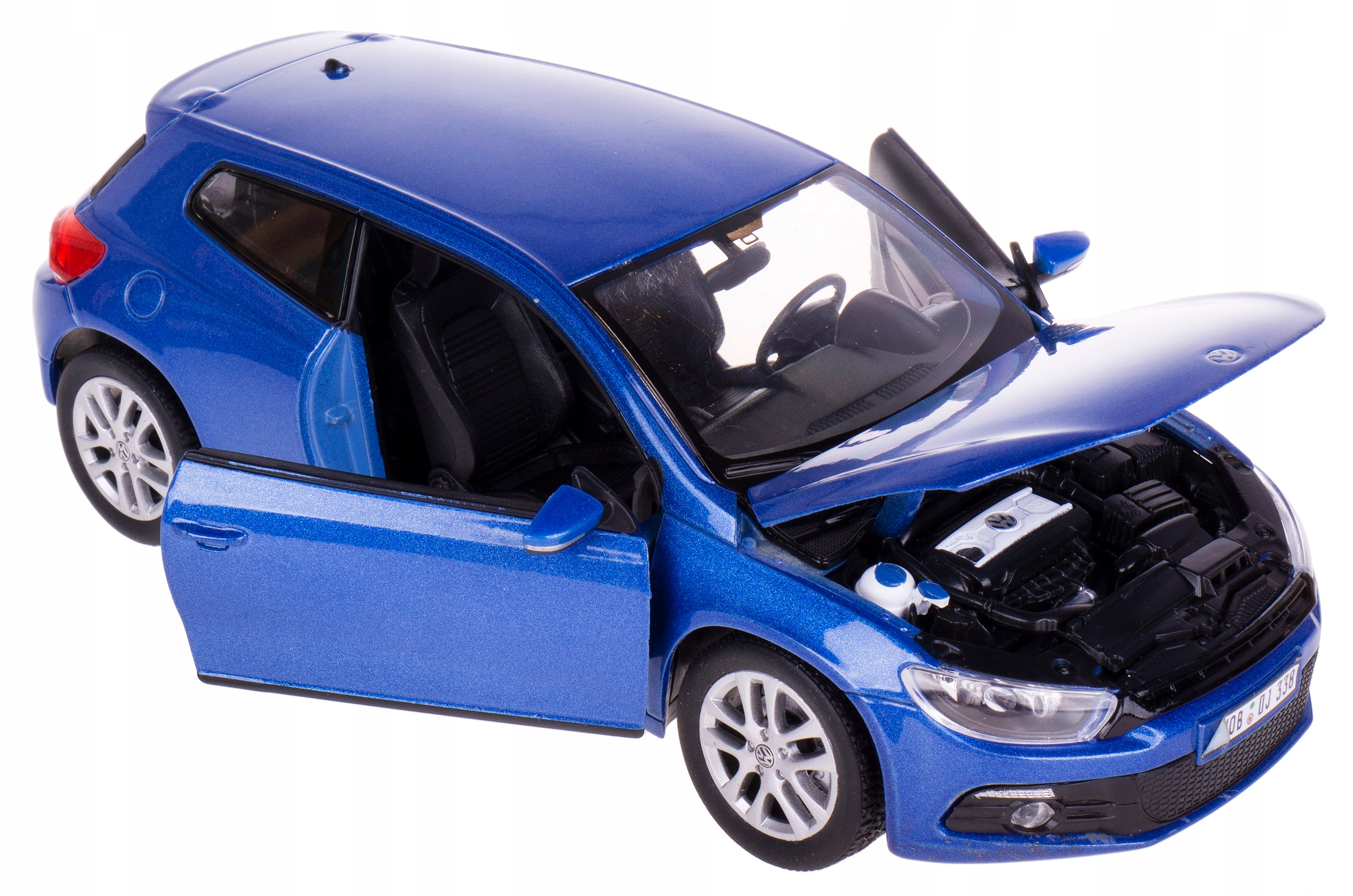 Volkswagen Scirocco Model Kov Welly 1:24 Modrý