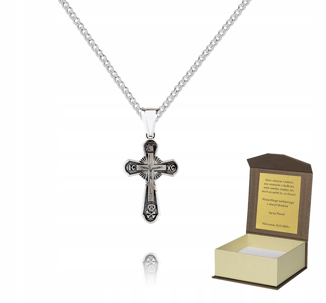 Stříbrný řetízek Pravoslavný Křížek 45 cm P3K26