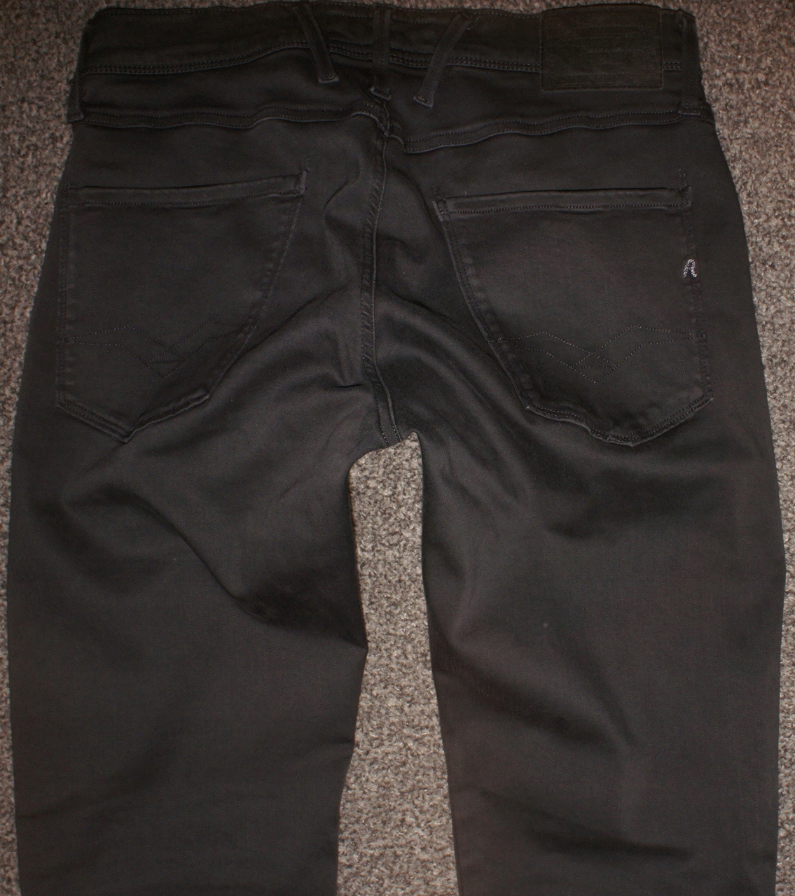 REPLAY anbass - JEANSY BIODRÓWKI RURKI W30L32 Model anbass