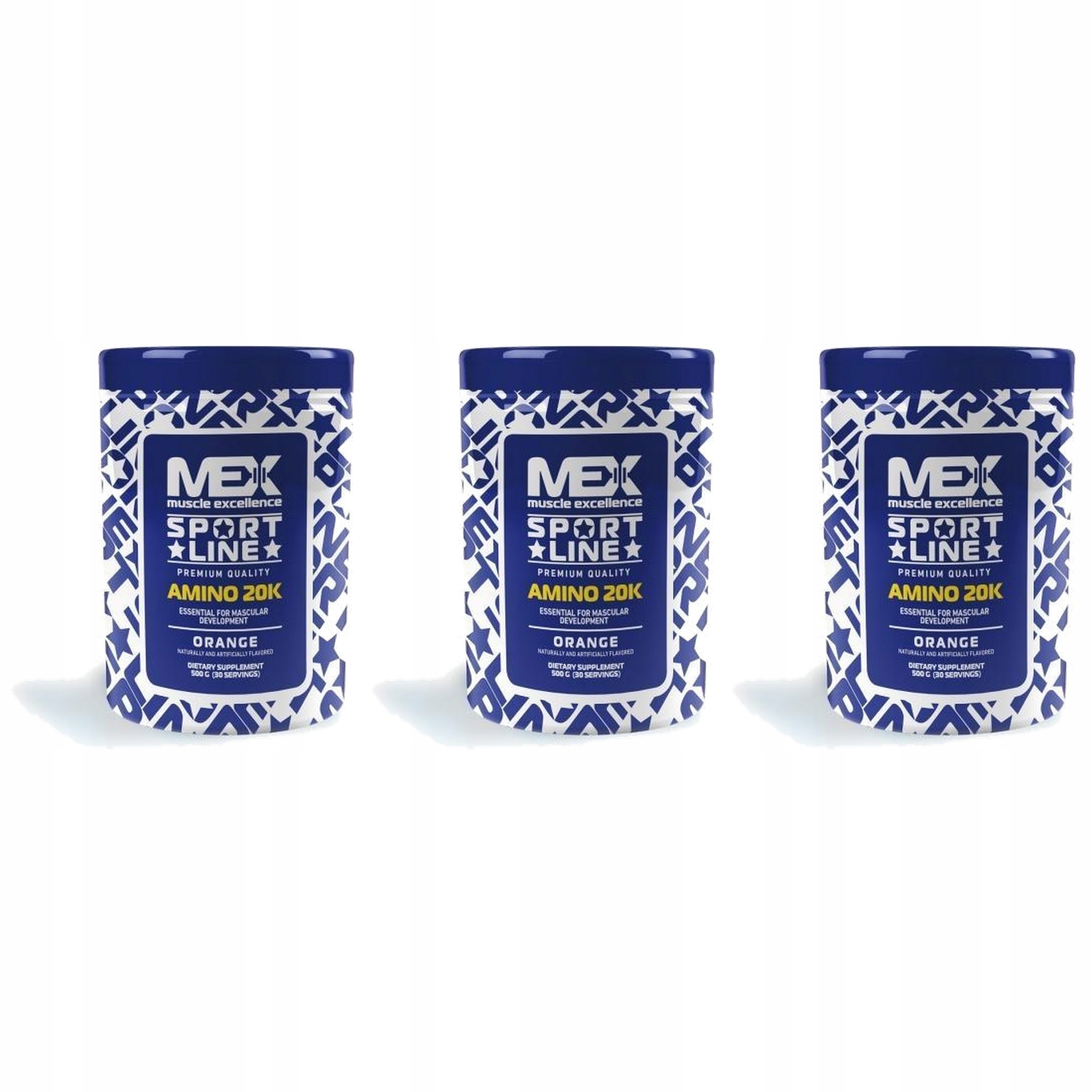 3x Amino 20K aminokyselin Bcaa 8:1:1 Svalová hmota Regenerace 500 g Malina